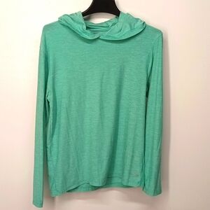 Breathe womens stretch hoodie sweatshirt Sz M performance sports yoga| tee hoody